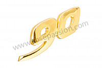 P10086 - Logo "90"  for Porsche 356a • 1959 • 1600 (616 / 1 t2) • Speedster a t2 • Manual gearbox, 4 speed